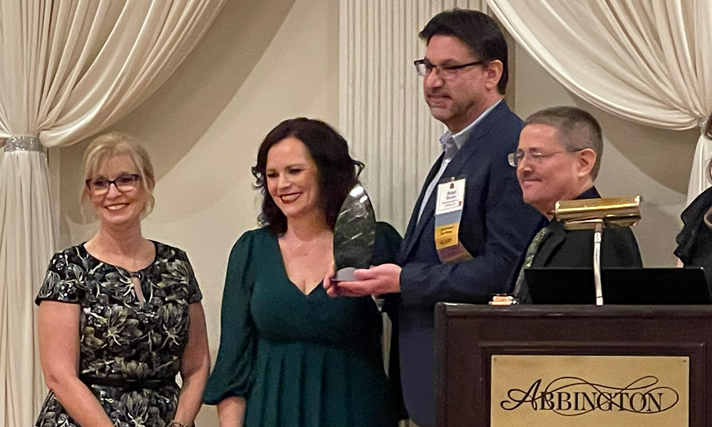 Innovation Award being accepted by Brian and Tim